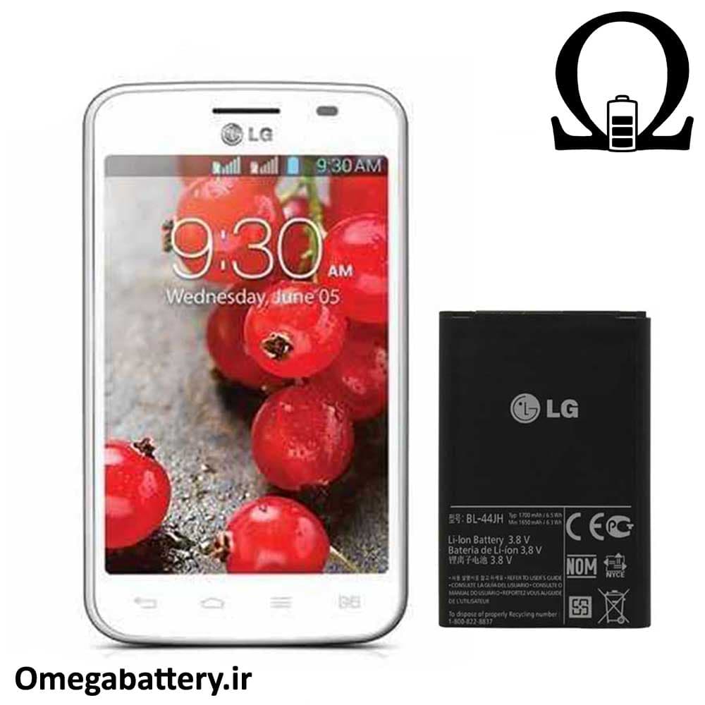 باتری اصلی گوشی ال جی LG Optimus L4 ii dual E445 – BL-44JH