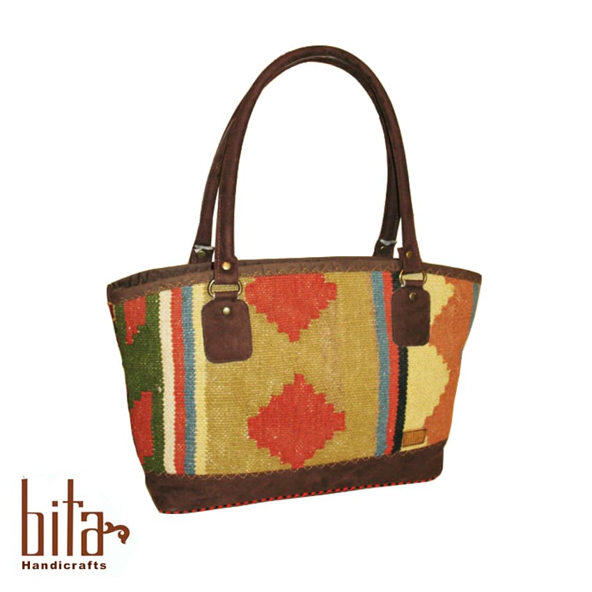 کیف گلیمی رودستی لوز دار
