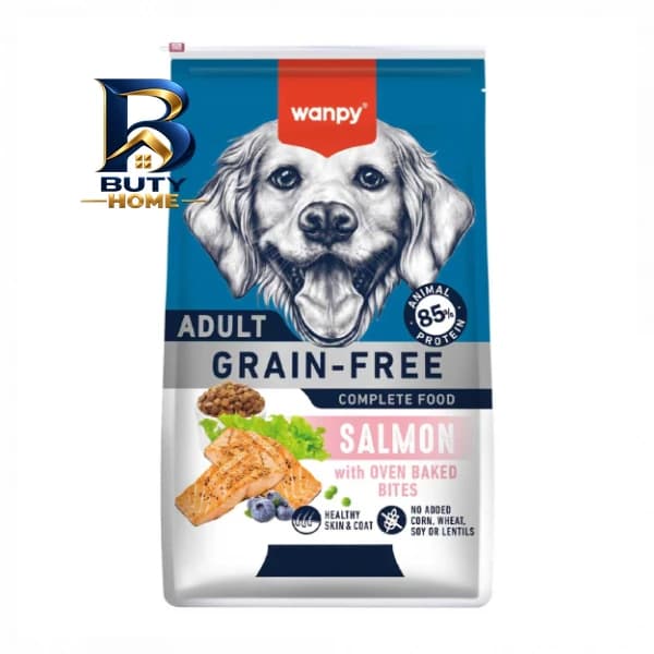 غذای خشک سگ بالغ ونپی مدل گرین فری با طعم ماهی سالمون وزن 1.5 کیلوگرم
