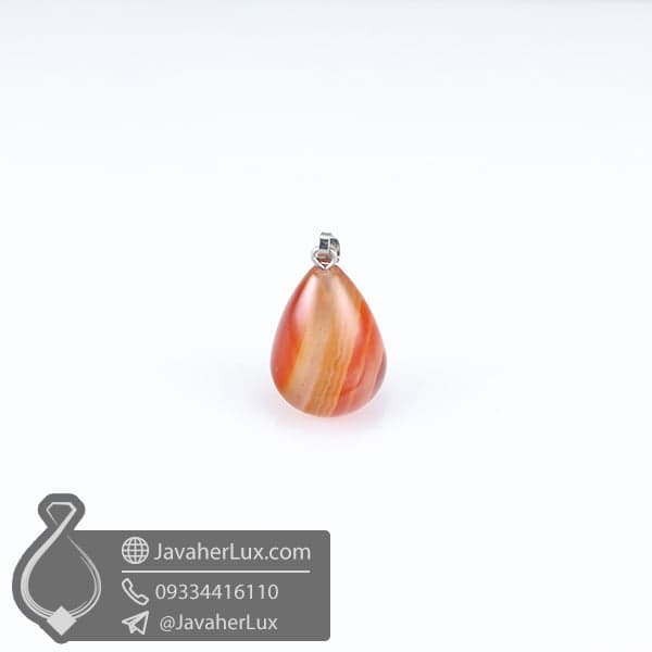گردنبند سنگ عقيق مدل کابی _ کد : 400524 — تصویر ۴