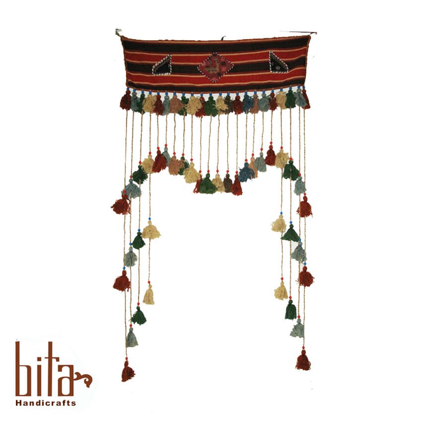 پرده جاجیمی طرحدار