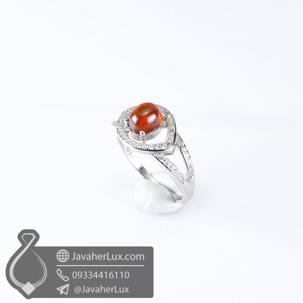 انگشتر نقره زنانه گارنت _ کد : 100595