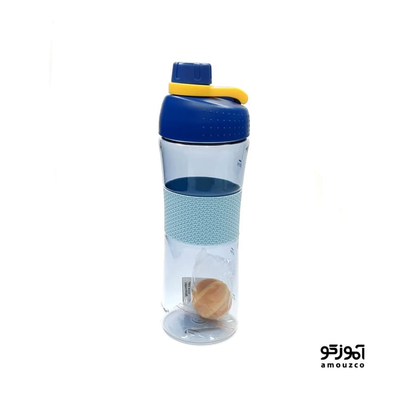 قمقمه شیکر 700ml مدل wt-358 (نوار آبی روشن) — تصویر ۲