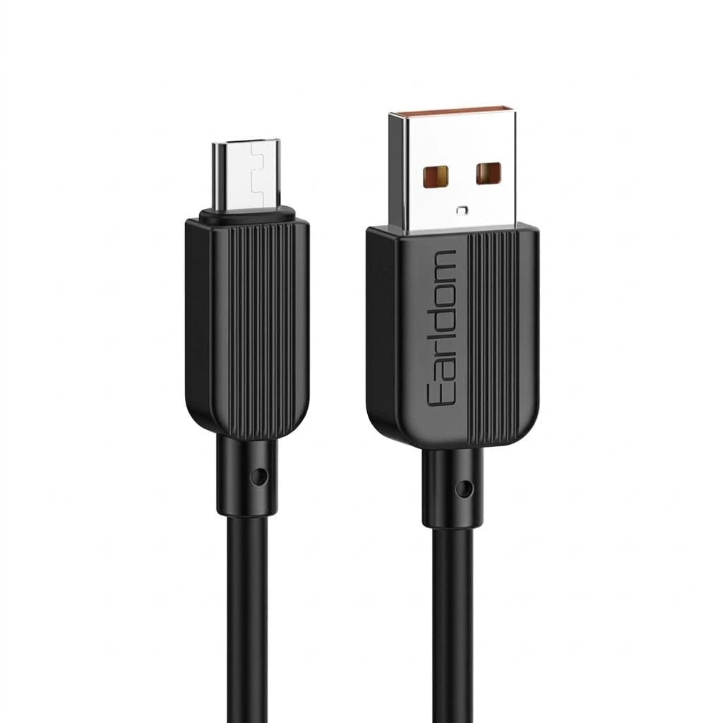 کابل شارژ فست میکرو USB ارلدام EC-183M | طول ۱ متر, ۲.۴ آمپر