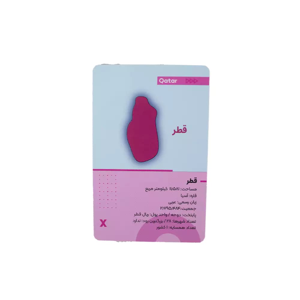 كارت بازی كشورها مدل EC03 دكمه
