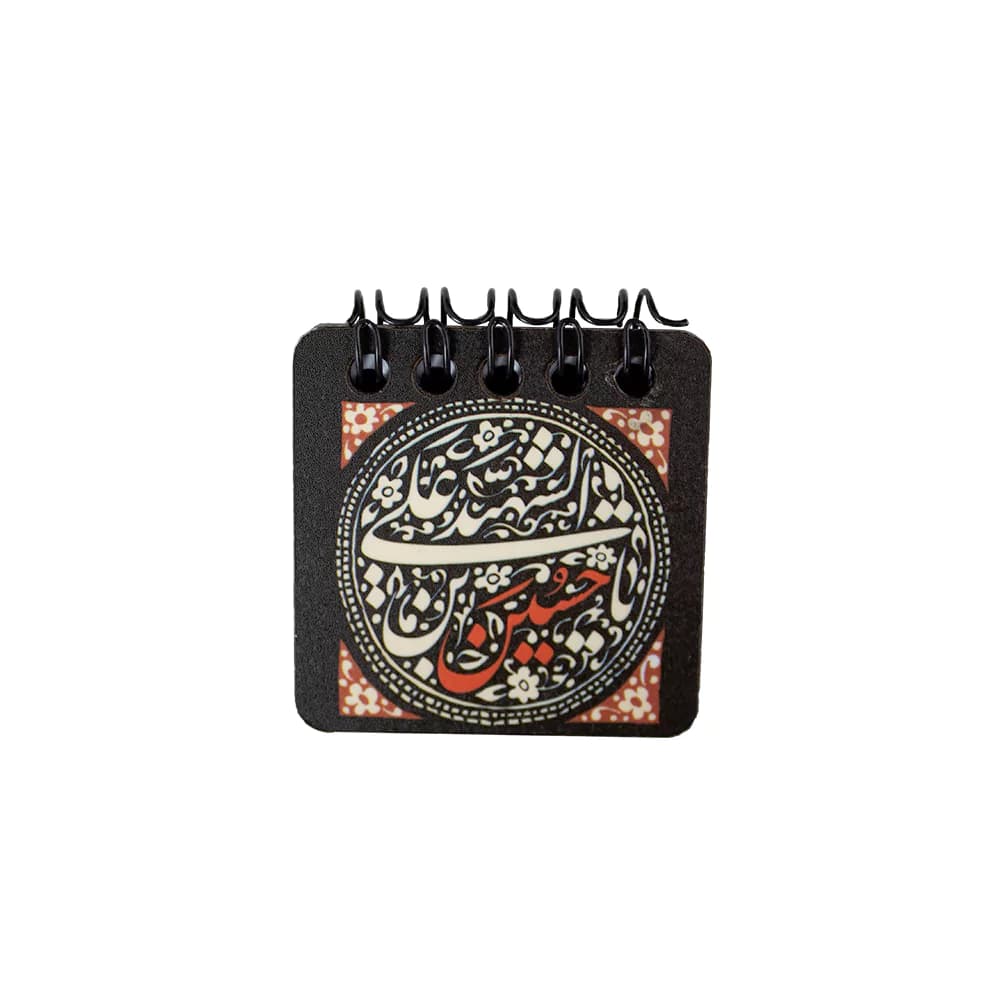 دفتر یادداشت کوچک چوبی سایز 5*5 مربع مدل BB02 دکمه — تصویر ۳