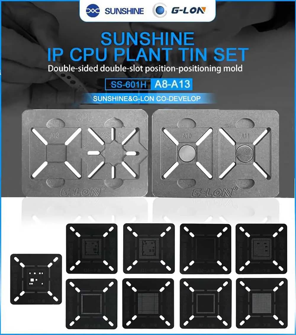 شابلون مگنتی سی پی یو آیفون Sunshine SS-601H A8-A13 — تصویر ۲