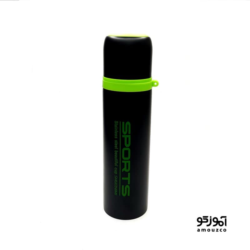 قمقمه فلاسکی 500ml مدل 8063 (نوار سبز)