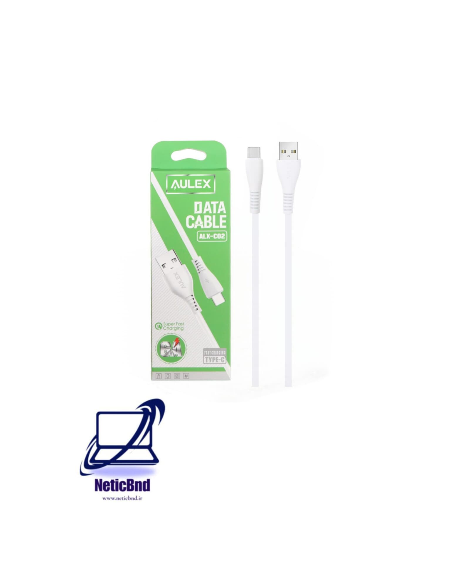 کابل تایپ سی سلیکونی AULEX مدل ALX-C02