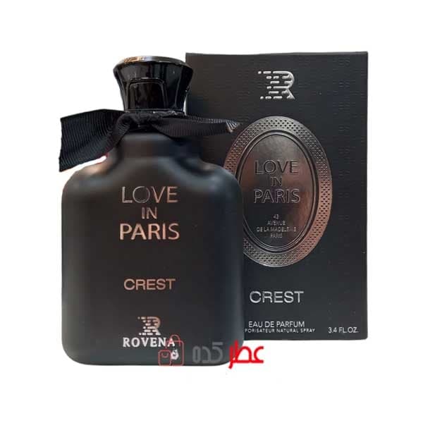 ادکلن زنانه روونا Rovena Crest Love In paris حجم 100 میل “کرید لاو این بلک”