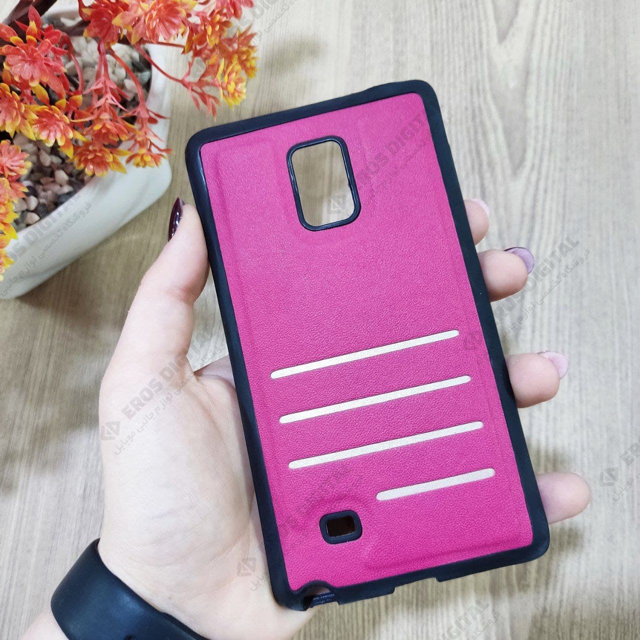گارد گوشی Samsung galaxy Note Edge (N9150) ژله ای پشت پارچه ای لوگو چرم — تصویر ۵