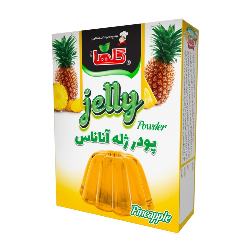 پودرژله آناناس – 100 گرم(جعبه) – باکس12- کارتن 72 گلها