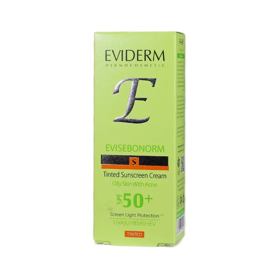 کرم ضد آفتاب رنگی اوی سبونورم اویدرم برای پوست چرب و جوش دار +SPF 50