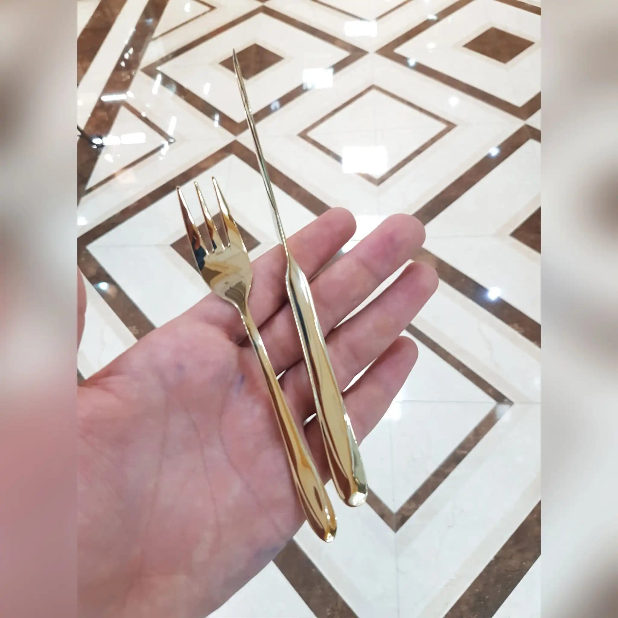 کارد و چنگال میوه خوری 12 پارچه رولنزا مدل A48W — تصویر ۲