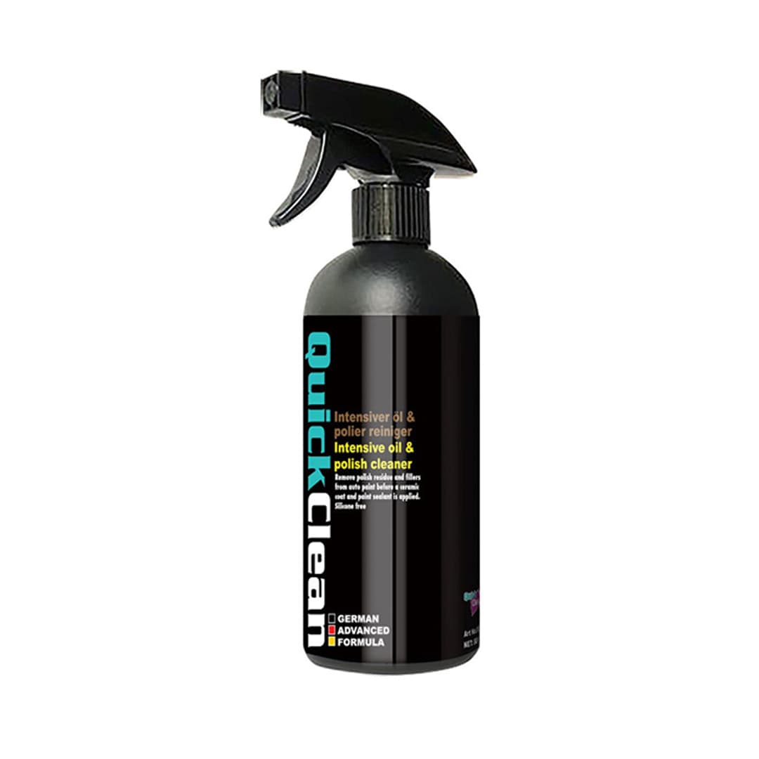 آماده ساز رنگ بدنه خودرو کوئیک کلین مخصوص قبل از اجرای پوشش سرامیک Quick Clean Intensive Oil & Polish Cleaner — تصویر ۲