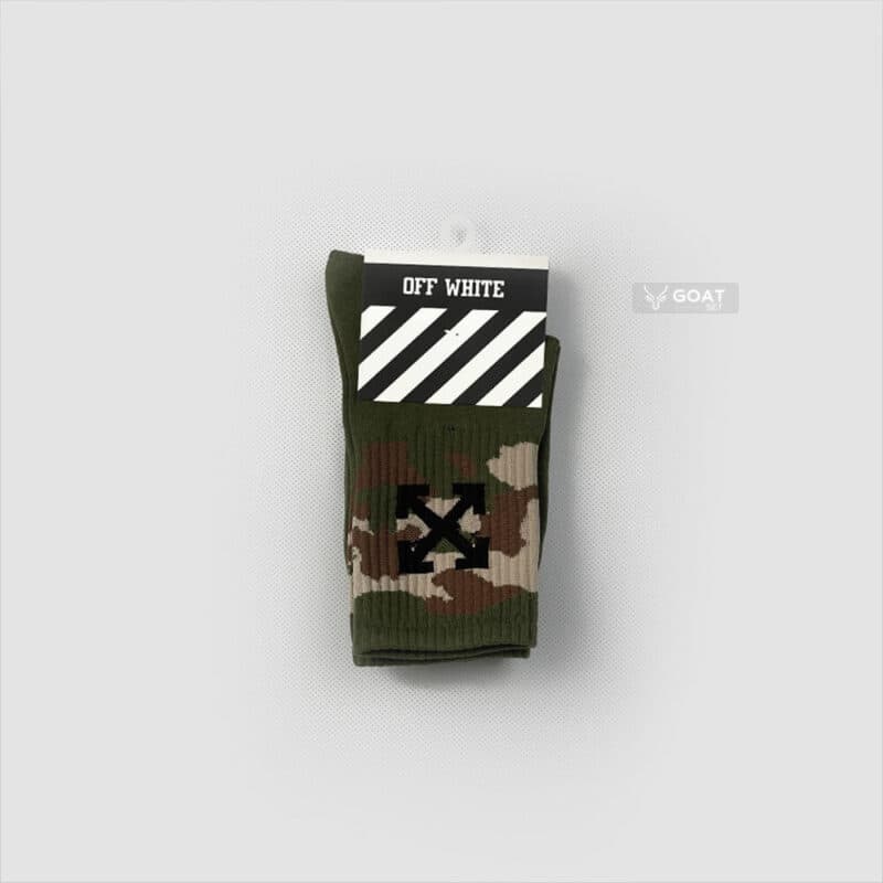 جوراب ساق بلند | طرح چریکی اسپرت off-white