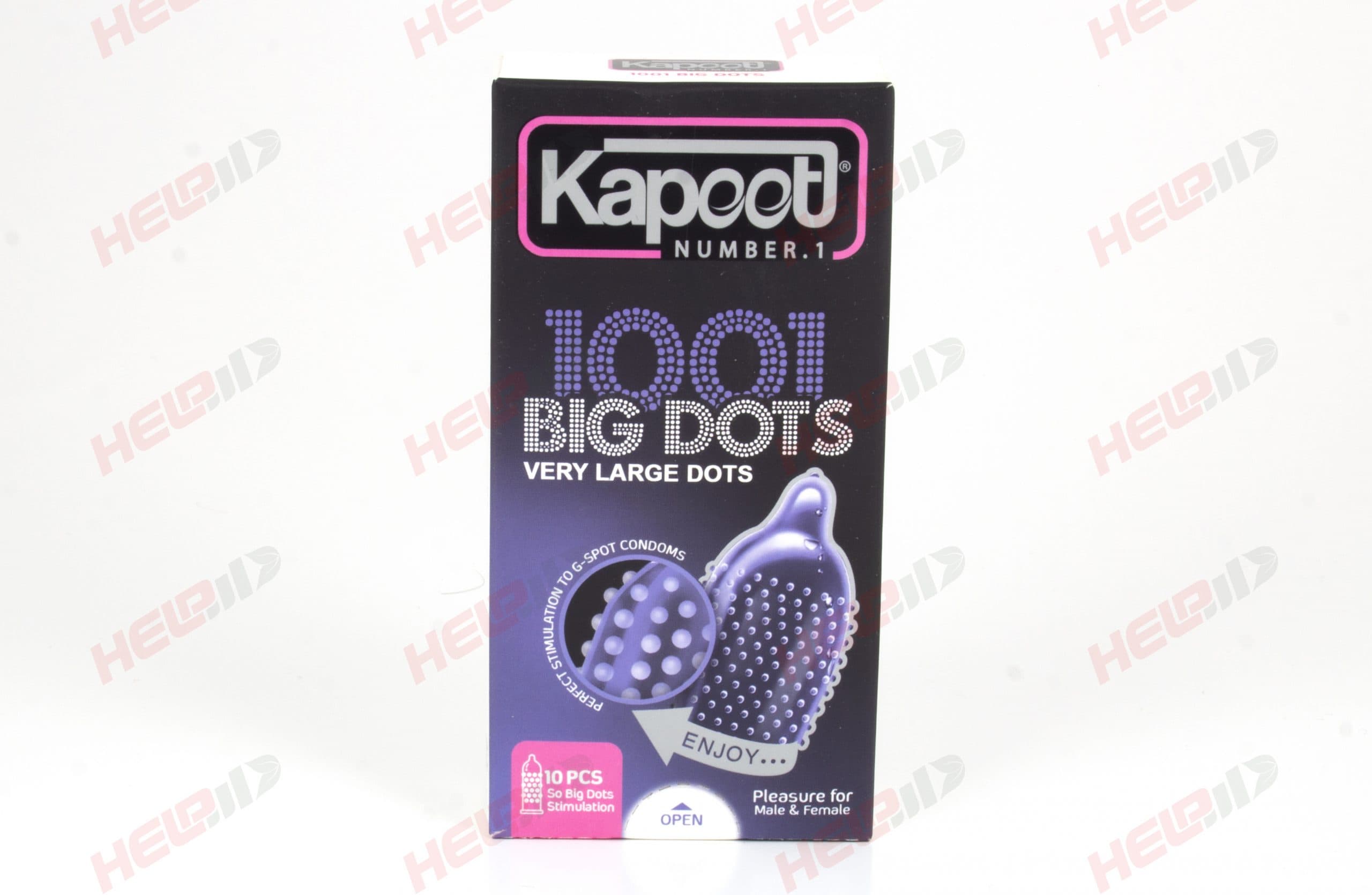 کاندوم مدل Big Dots هزار و یک خار درشت کاپوت 12 تایی