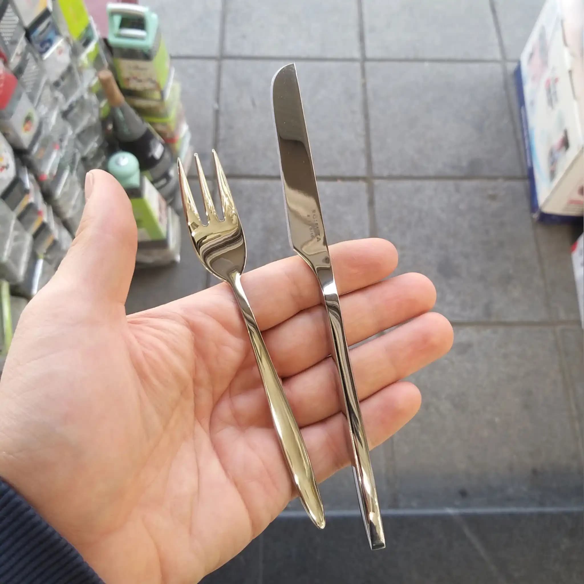 کارد و چنگال میوه خوری 12 پارچه رولنزا مدل A42 — تصویر ۳