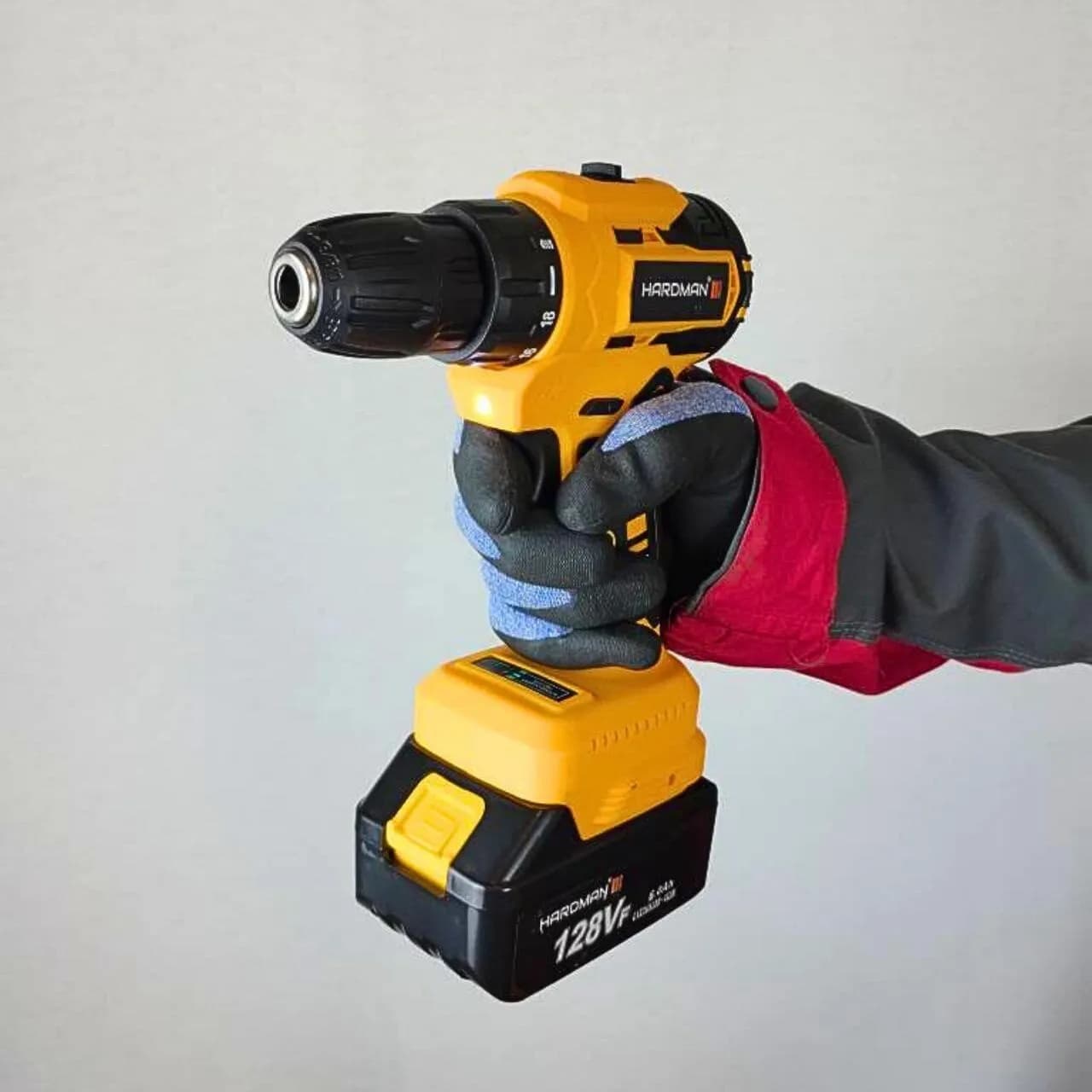 مجموعه سه عددی دریل، مینی فرز و بکس شارژی براشلس صنعتی کیف جدید هاردمن مدل ‌3in1 — تصویر ۴