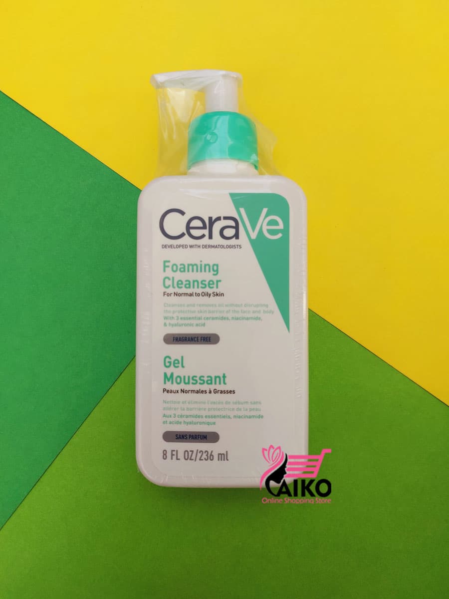 فوم شستشوی صورت سراوی CeraVe حجم 236 میل (مخصوص پوست های چرب و نرمال) — تصویر ۲