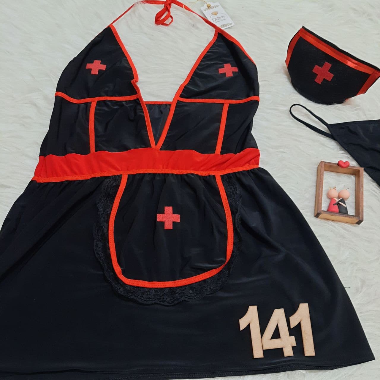 کاستوم پرستاری سه تکه سایز بزرگ Delwin کد 141 — تصویر ۸
