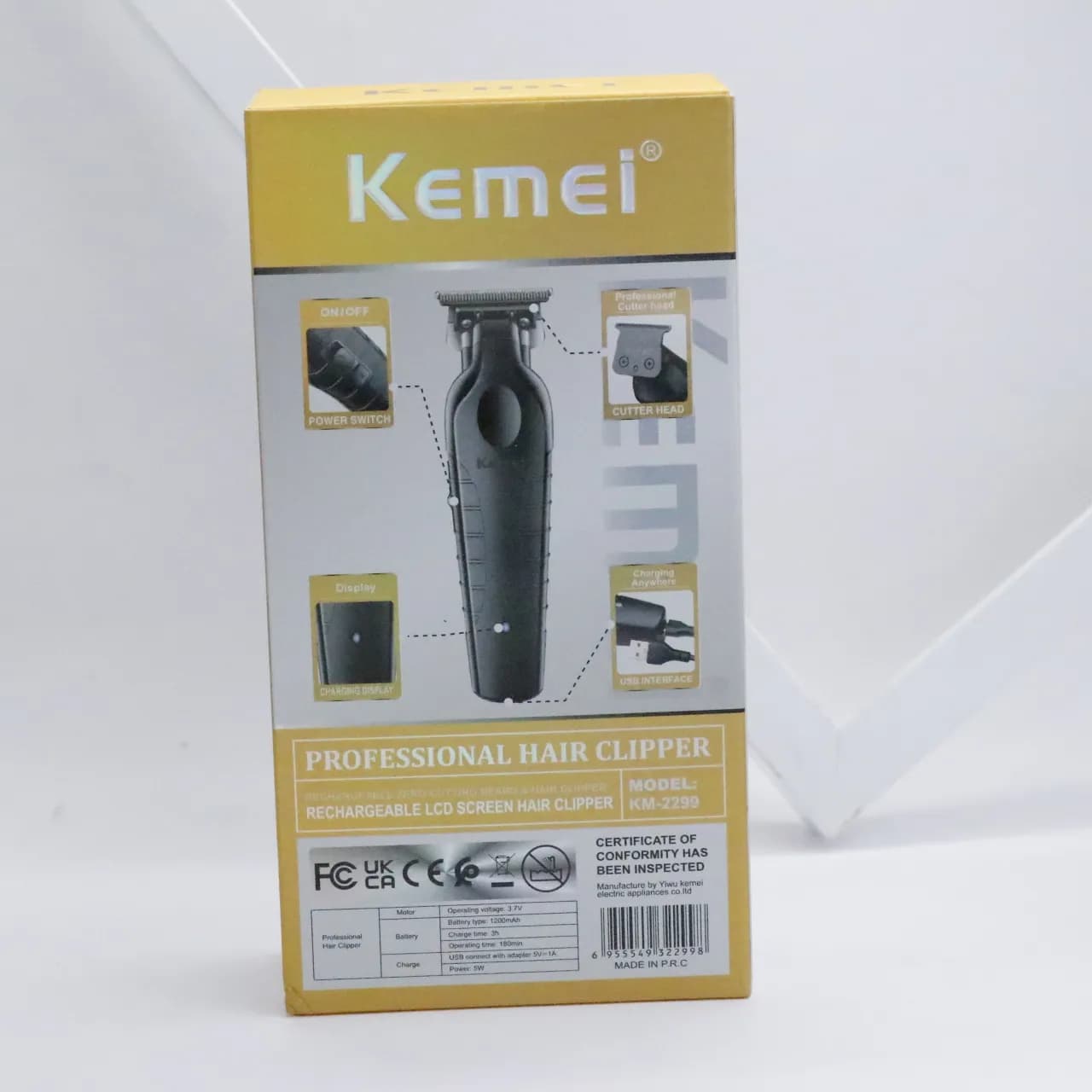 ماشین خط زن شارژی کمی Kemei Professional Hair Clipper 2299 — تصویر ۶