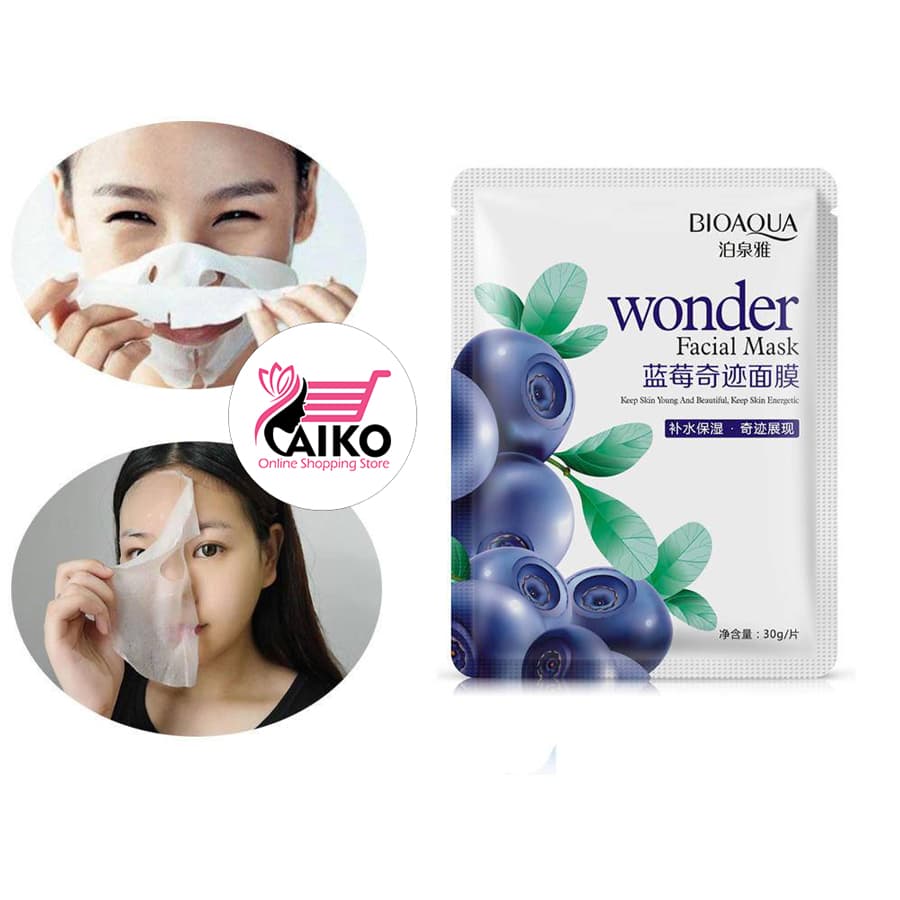 ماسک ورقه ای صورت بلوبری بیوآکوا BIOAQUA — تصویر ۸