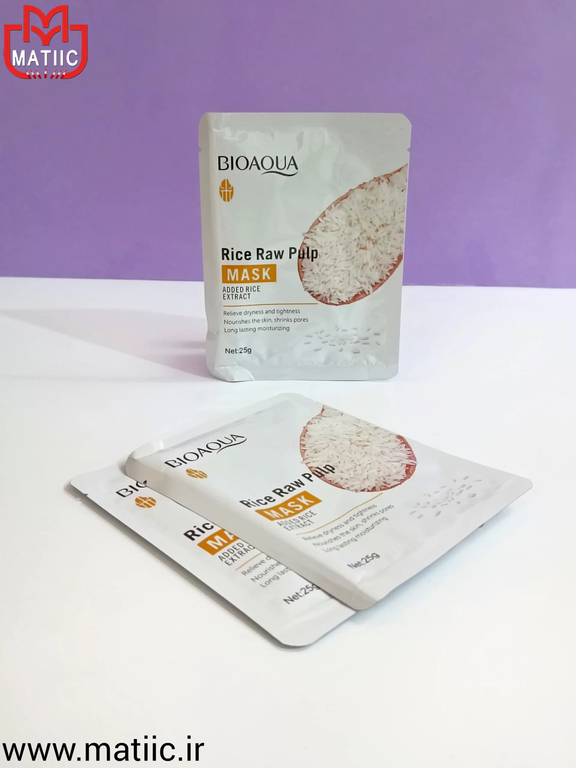 ماسک ورقه ای برنج بیوآکوا BIOAQUA