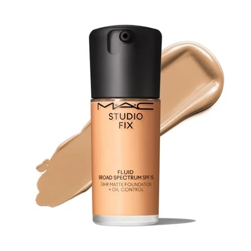 مک استودیو فیکس کرم پودر پمپی فلوئید 30ml SPF15 NC25