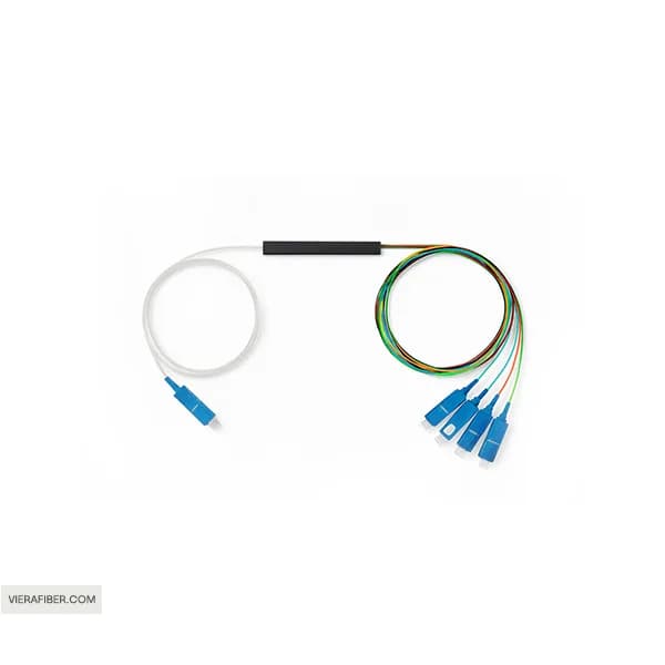 اسپلیتر فیبر نوری 1 به 4 قلمی PLC splitter 1×4 sc/upc