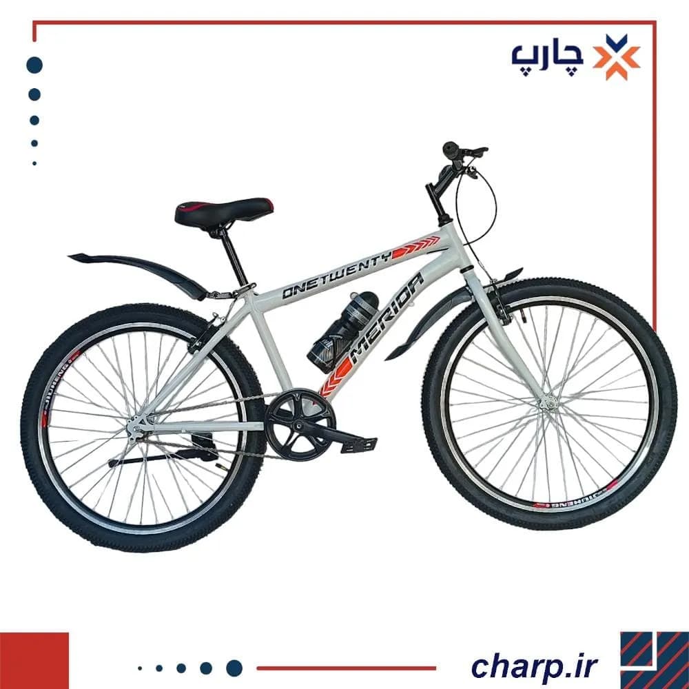 دوچرخه سایز 24 تک سرعت طرح مریدا سفیدقرمز (فیلم دارد)