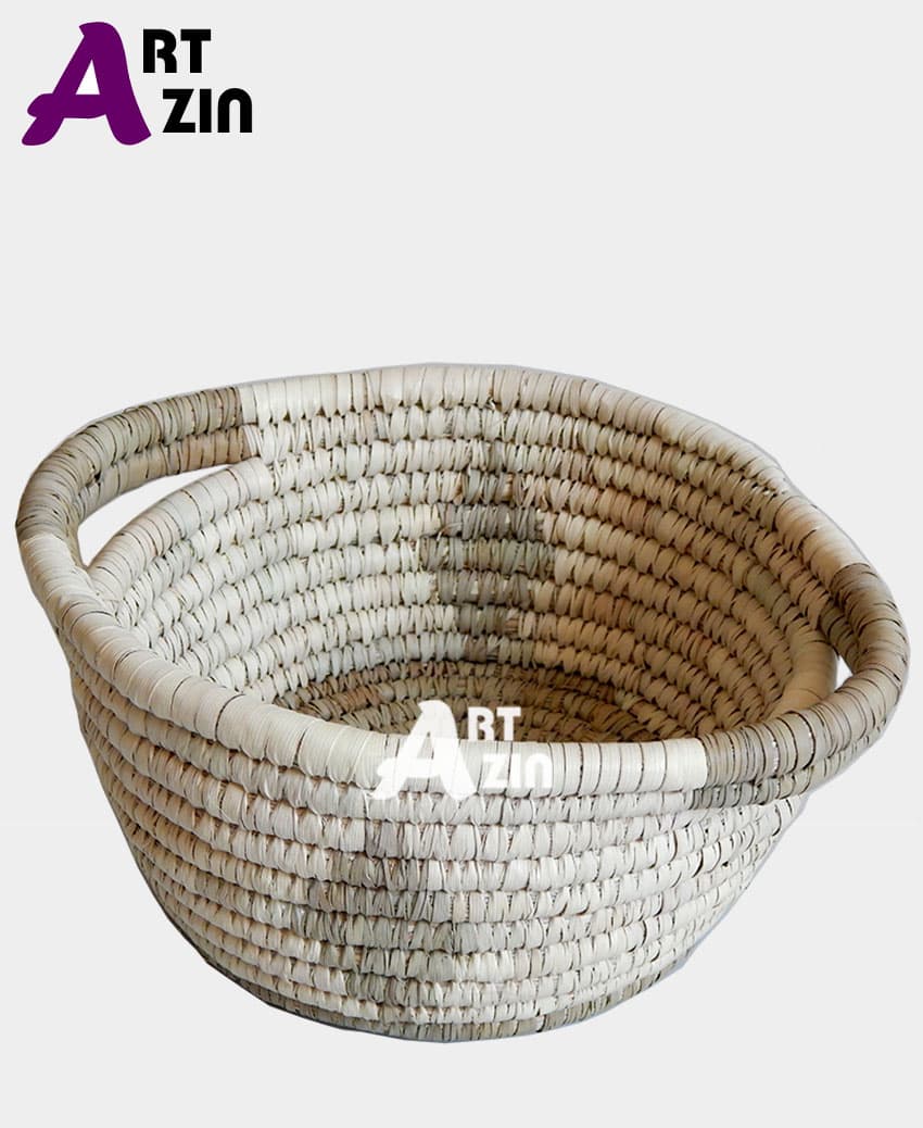 سبد میوه خوری حصیری دسته دار – کد: 248