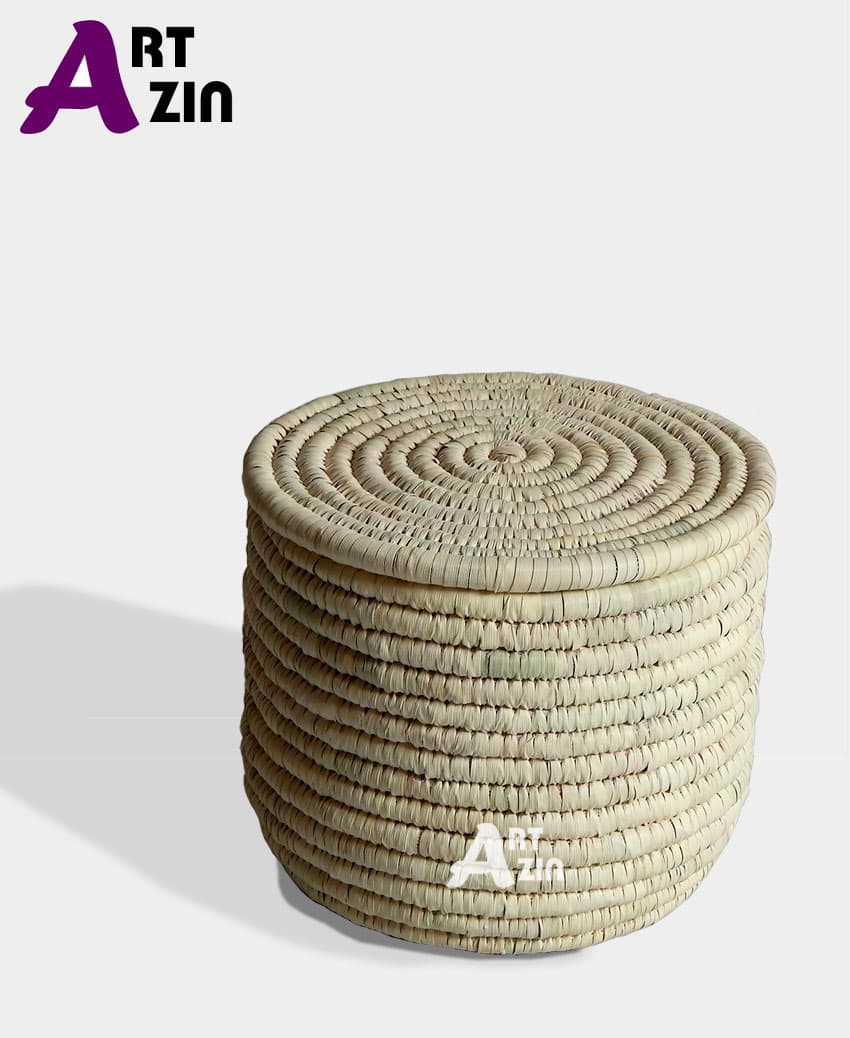جا حبوباتی جا برنجی کوچک حصیری درب دار – کد: 244