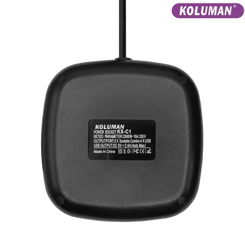 شارژر و سه راهی برق کلومن مدل KS-C1 — تصویر ۶