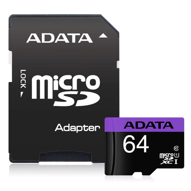 کارت حافظه UHS-I ای دیتا 64GB از نوع microSDXC کلاس 10