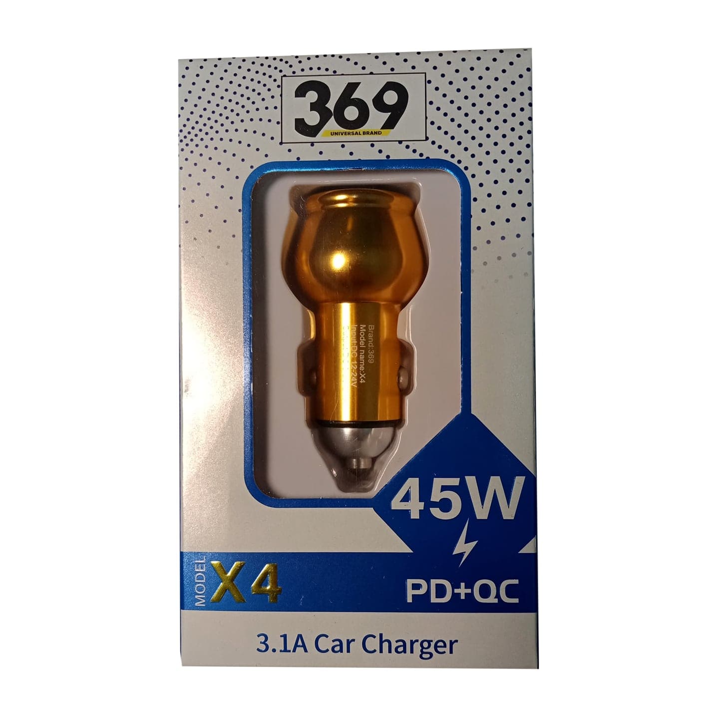شارژر فندکی 369 مدل X4 خروجی 3.1 آمپر – PD+QC — تصویر ۵