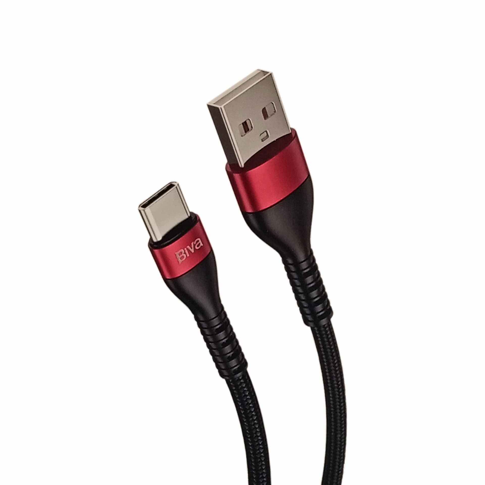 کابل فست شارژ کنفی USB به Type-C بیوا (Biva) مدل C-16T طول 1.2 متر