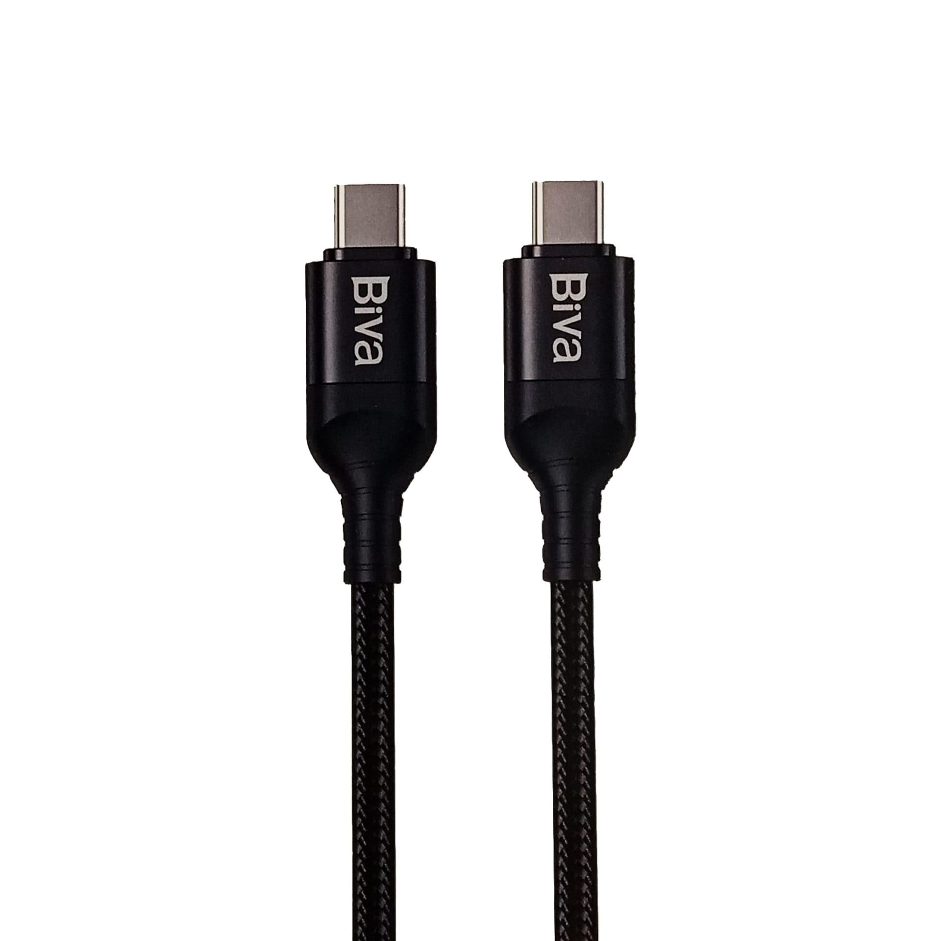 کابل فست شارژ کنفی Type-C به Type-C بیوا (Biva) مدل C-03CC طول 1.2 متر