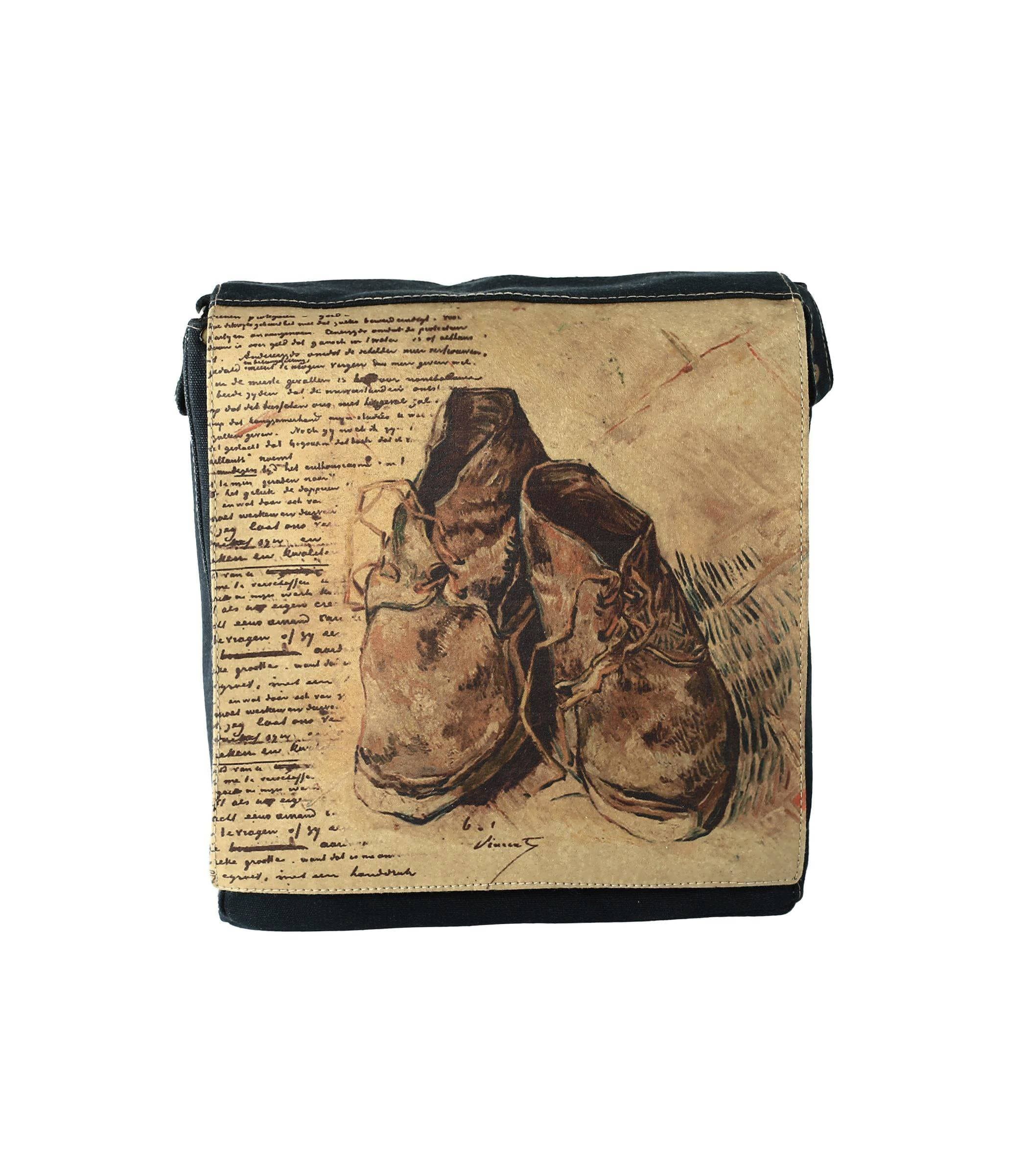 کیف رودوشی برزنتی مدل پستچی طرح Vincent Van Gogh