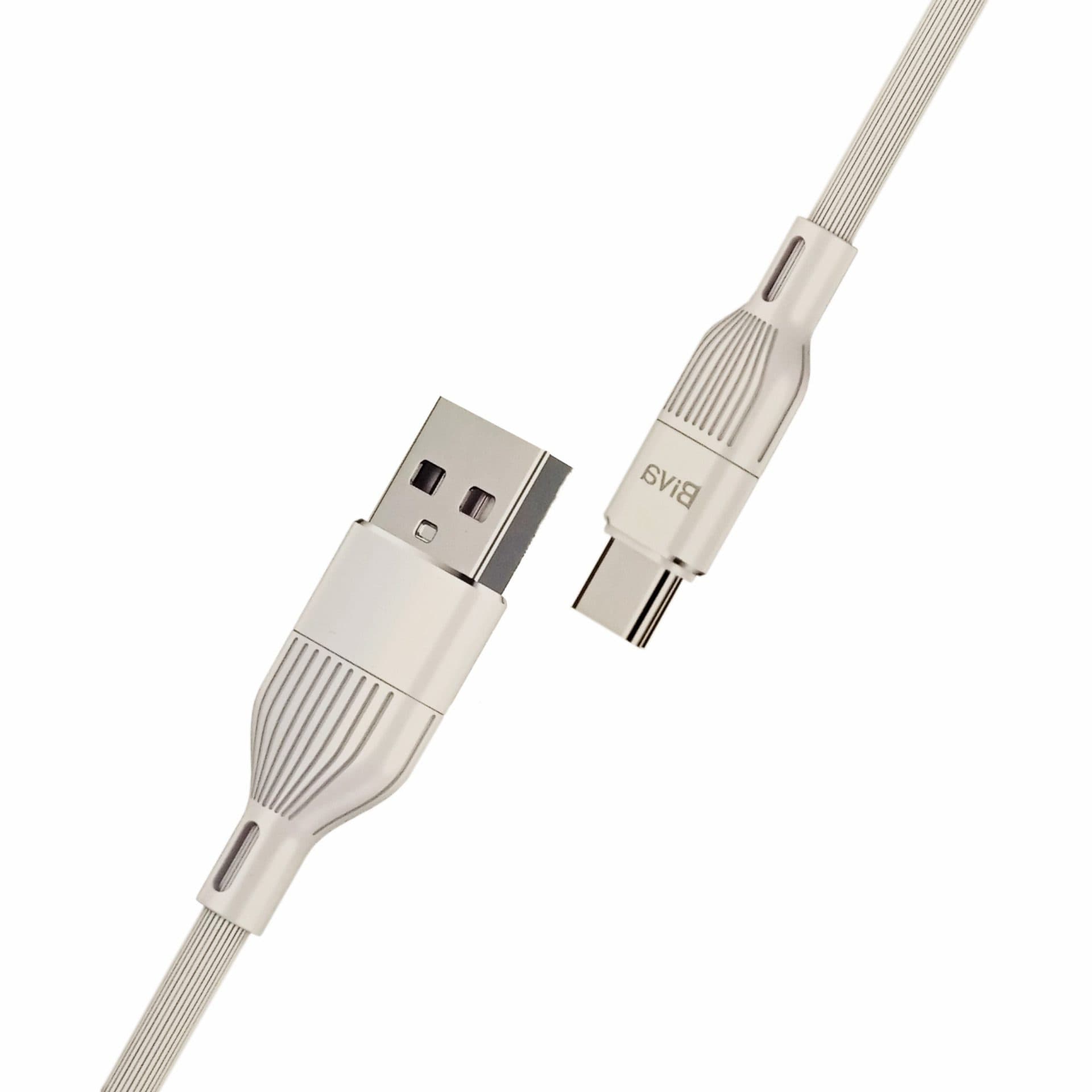 کابل فست شارژ پی وی سی USB به Type-C بیوا (Biva) مدل C-02T طول 1.2 متر