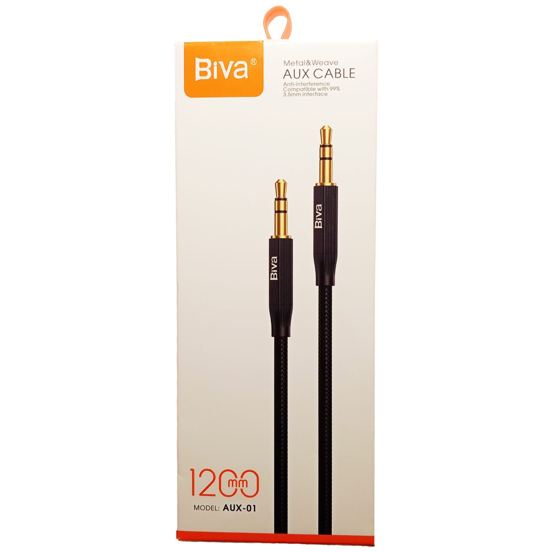 کابل AUX کنفی بیوا (Biva) مدل AUX-01 طول 1.2 متر — تصویر ۴