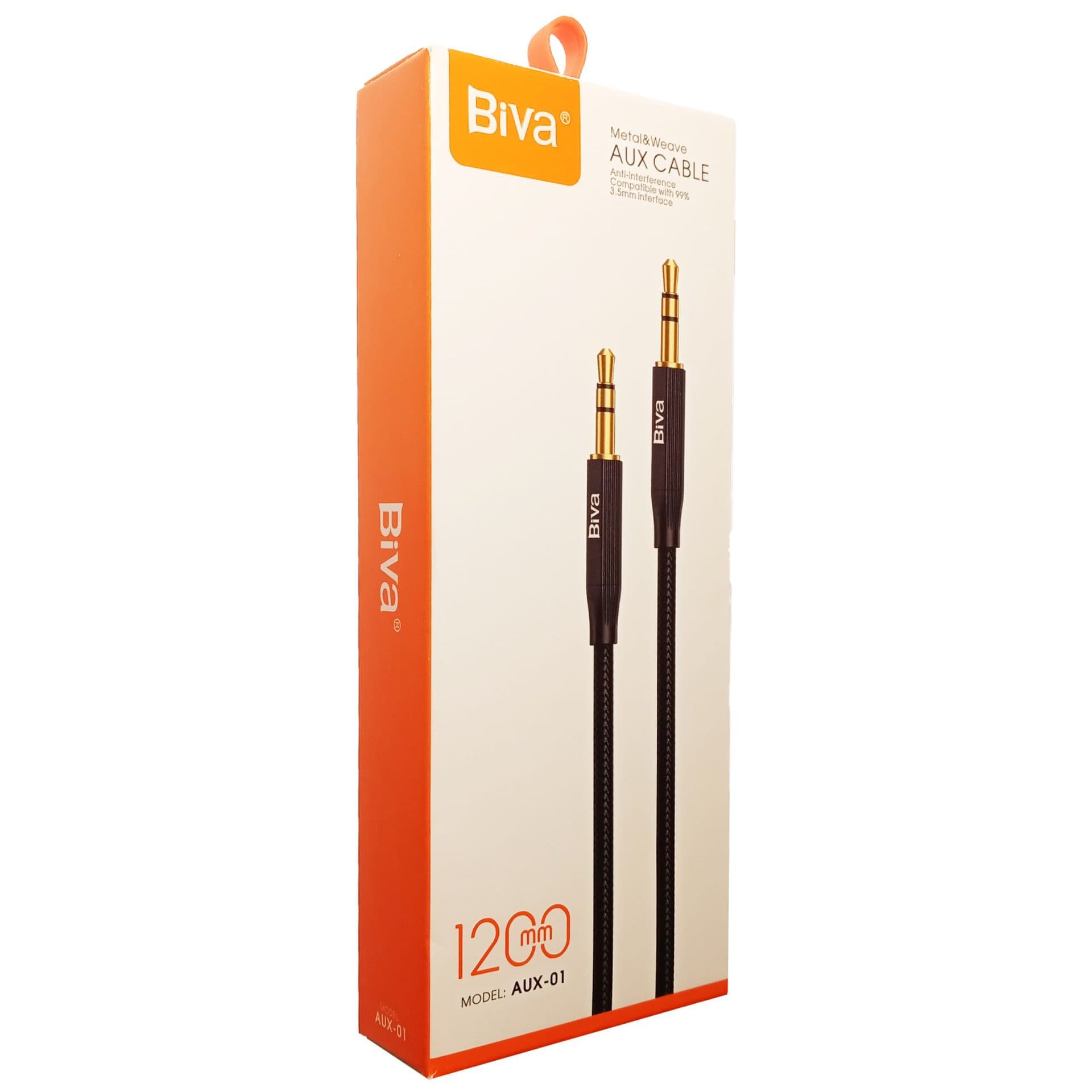 کابل AUX کنفی بیوا (Biva) مدل AUX-01 طول 1.2 متر — تصویر ۵
