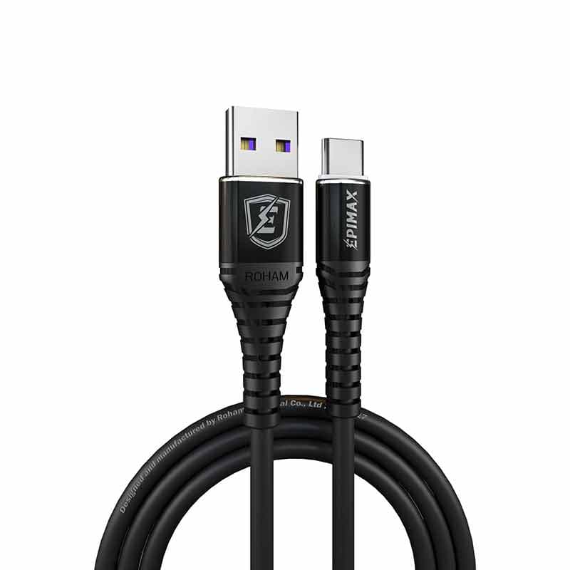 کابل فست شارژ سیلیکونی USB به Type-C اپیمکس مدل EC-30