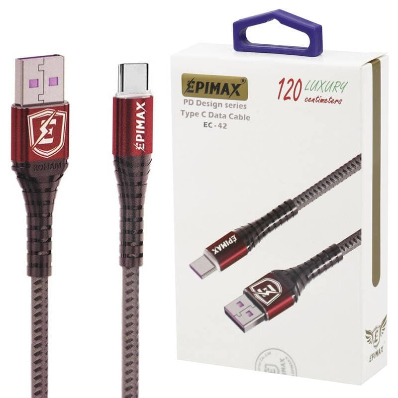 کابل فست شارژ کنفی USB به Type-C اپیمکس مدل EC-42 — تصویر ۳