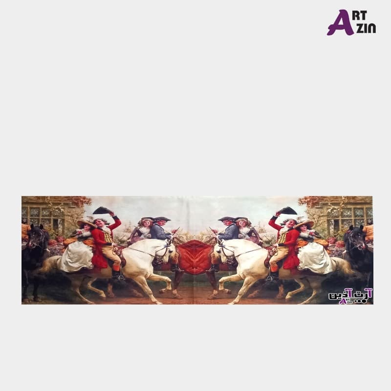 رومیزی فرانسوی مخمل جدید 40*100 سانتی طرح بدرقه عروس کد: 6 – 609