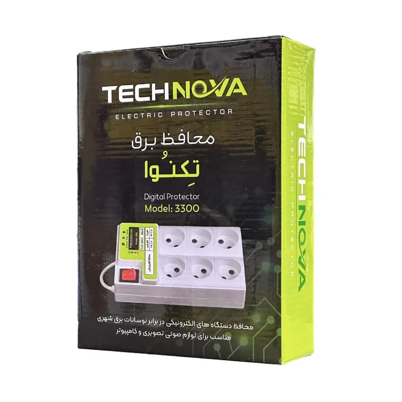محافظ برق 6 خانه تکنوا مدل 3300 — تصویر ۸