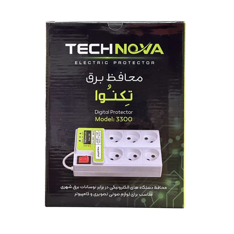 محافظ برق 6 خانه تکنوا مدل 3300 — تصویر ۷