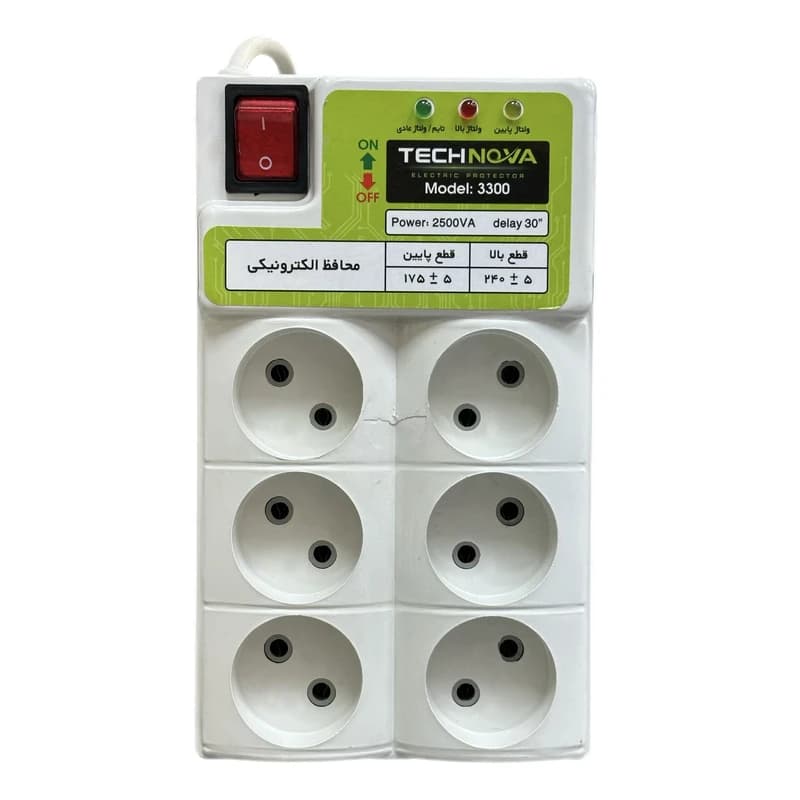 محافظ برق 6 خانه تکنوا مدل 3300