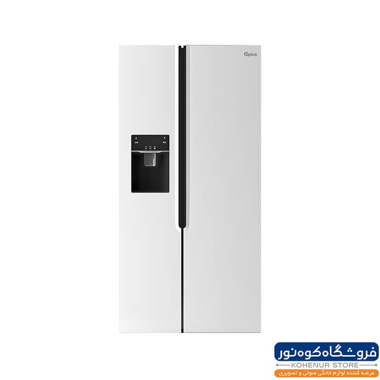 یخچال فریزر ساید بای ساید جی‌ پلاس مدل M7622W.MG رنگ سفید (گرید)