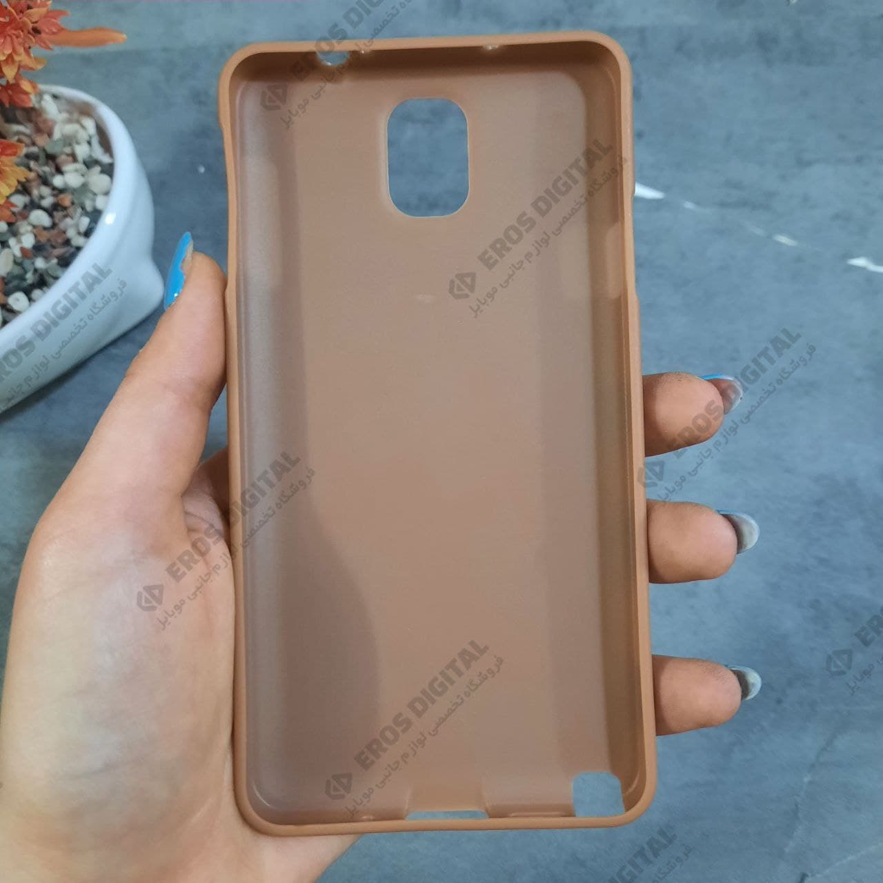 گارد گوشی Samsung Galaxy Note 3 ژله ای پشت پارچه ای لوگو چرم — تصویر ۲